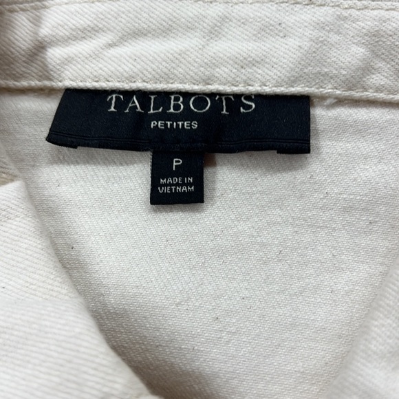 SzP Talbots White Denim Jean Jacket - Picture 6 of 6
